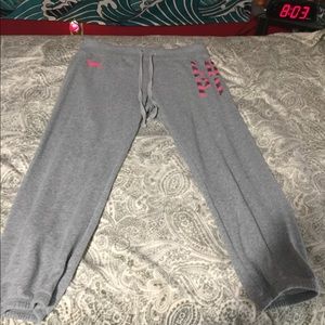 Womens VS Pink sequin sweatpants